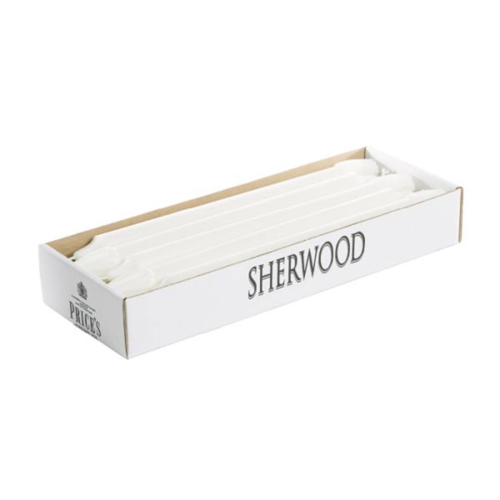 Price's Sherwood White Dinner Candles 30cm (Box of 10) Extra Image 2